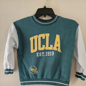 H&M Kids UCLA Varsity Crewneck Sweatshirt - Green/White - 5T/6